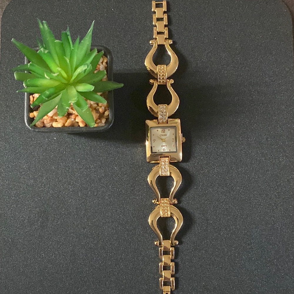 Yellow Gold Tone Watch